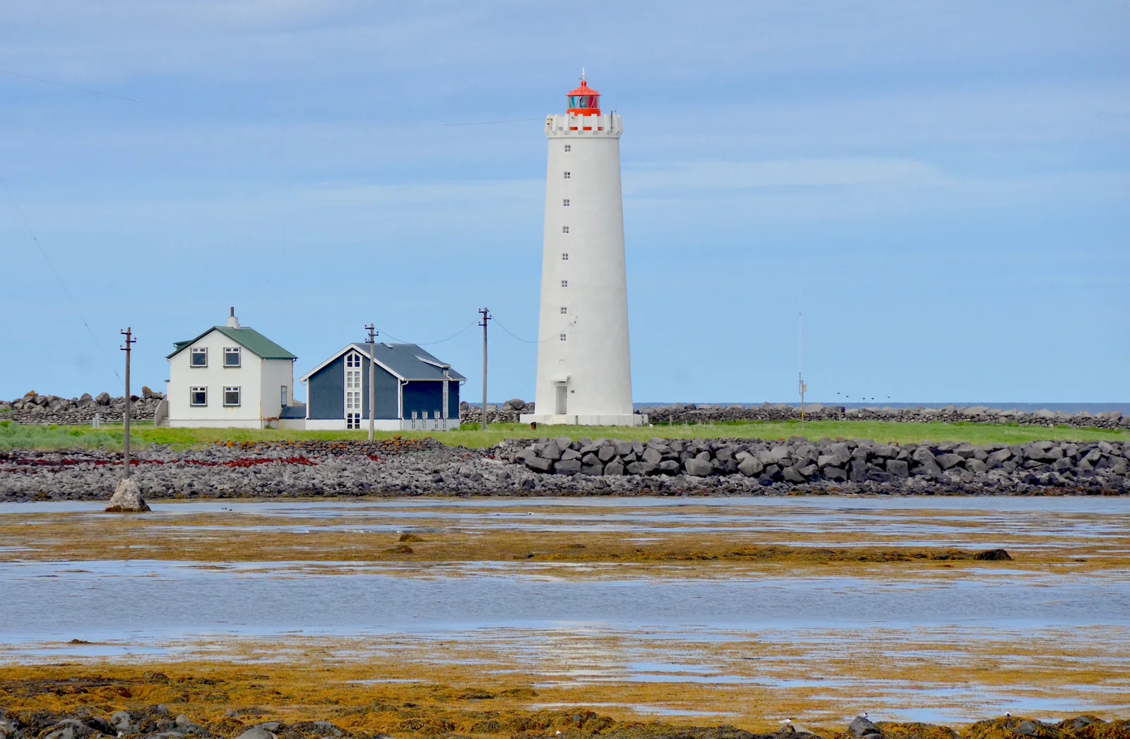 Where to See the Northern Lights Near Reykjavík Grótta lighthouse on the Seltjarnarnes peninsula