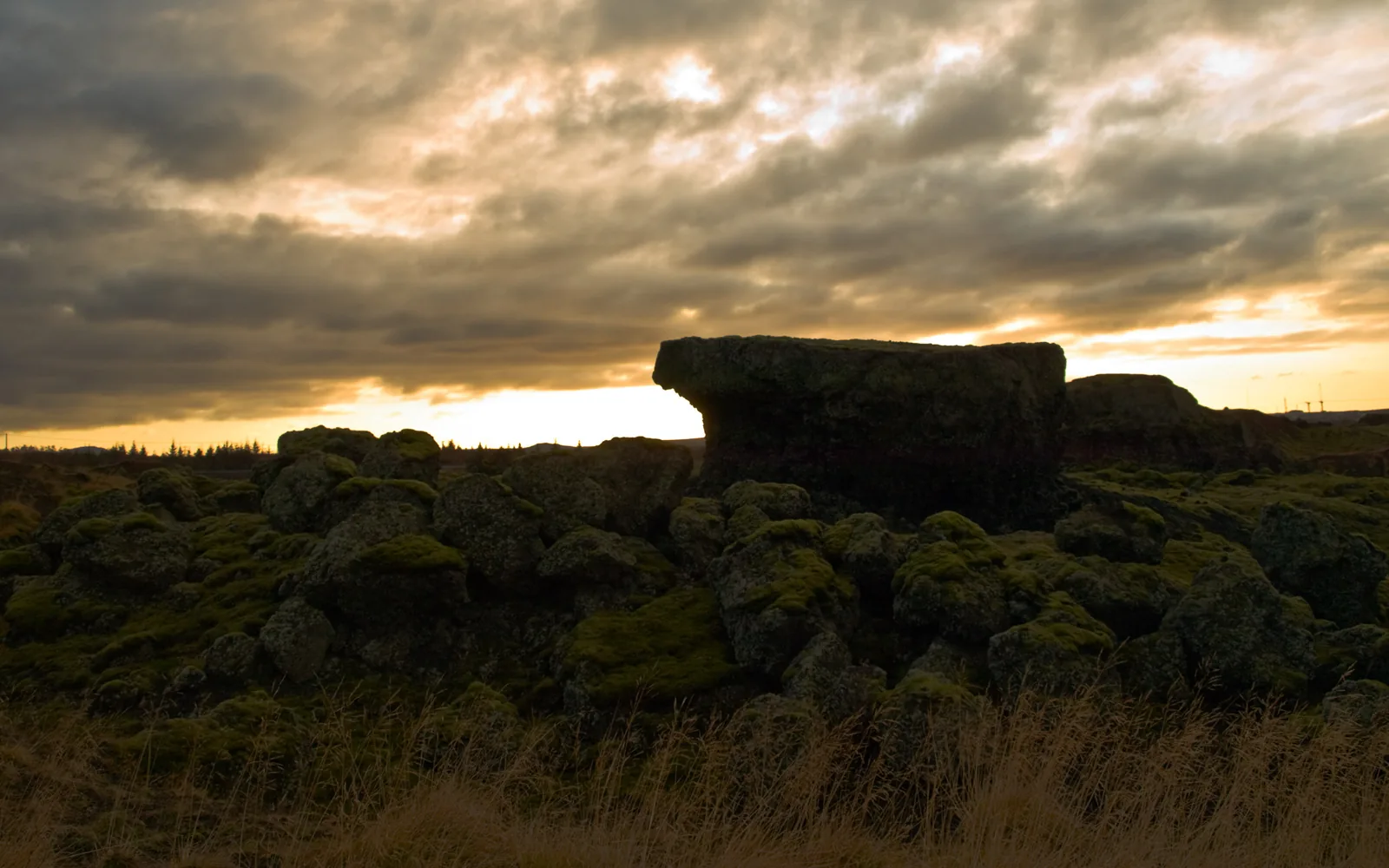 Where to See the Northern Lights Near Reykjavík Rauðhólar pseudocraters in the Heiðmörk area in evening light